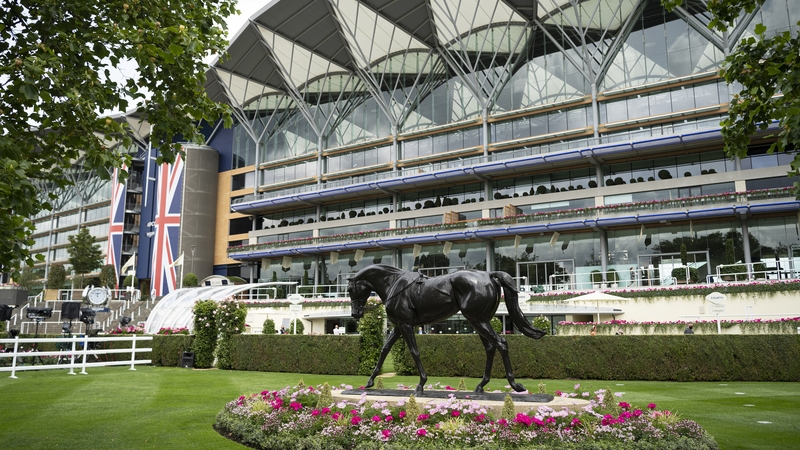 The statue of Yeats takes pride of place at Ascot