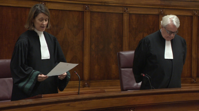 Ms Justice Mary Irvine was sworn in as High Court President by Chief Justice Frank Clarke