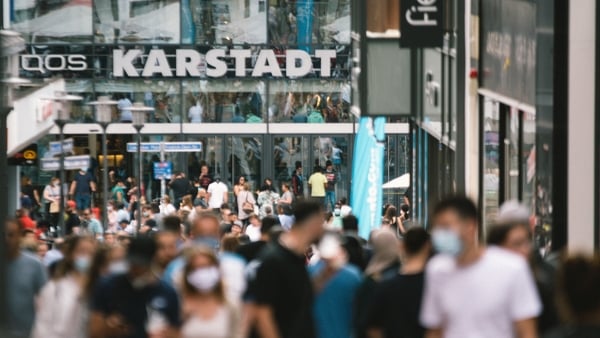 Euro zone retail sales rose by 17.8% in May from April, the steepest increase since records began in 1999
