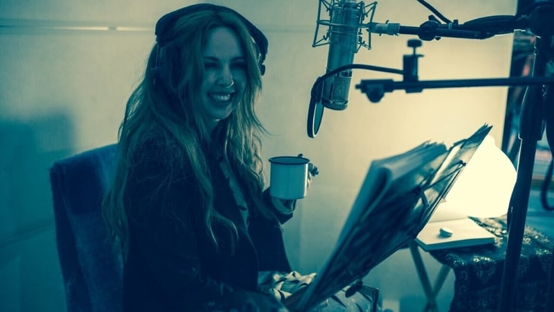 Lisa Lambe recording in Donegal