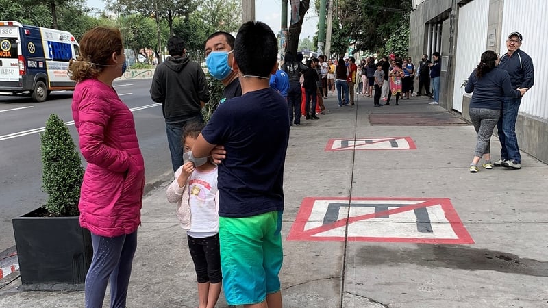 The shock wave was felt as far away as Mexico City, some 700 kilometres away, where it sent frightened residents rushing into the streets