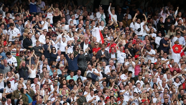 England fans at Twickenham
