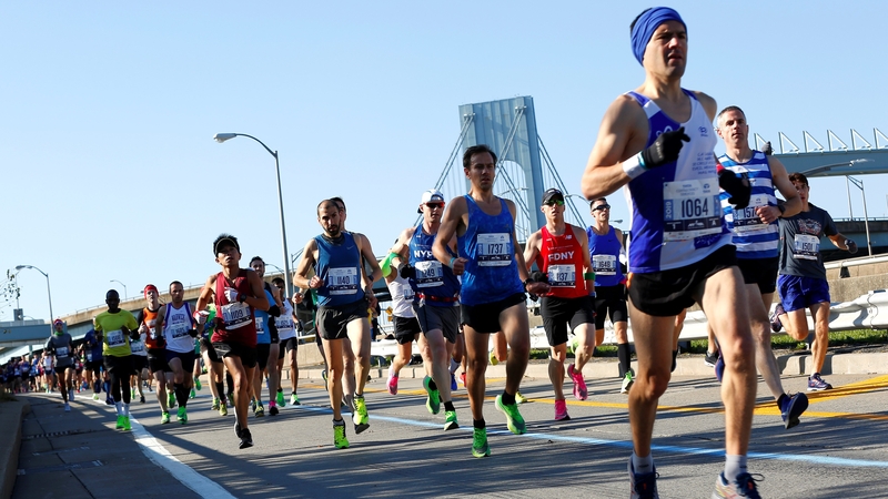 Competitors during last year's New York City Marathon