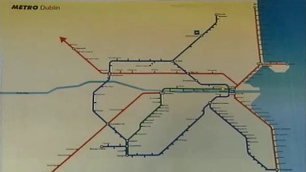 Metro Dublin map in 2000.