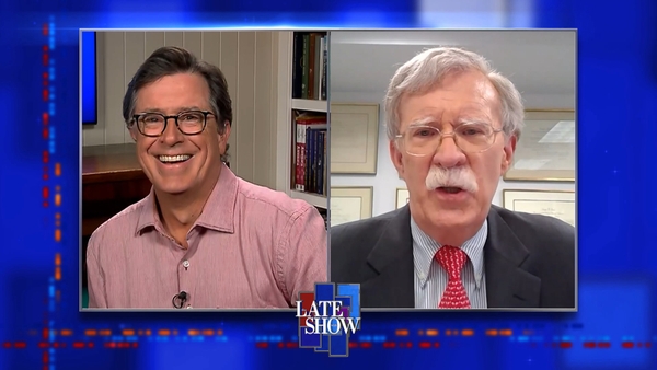 Colbert quotes Game of Thrones in interview with John Bolton