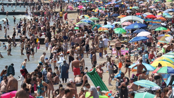 Bournemouth Beach Crowding: "Initially I was disgusted, then I wa