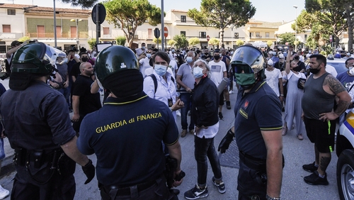 Police reinforcements were sent in following clashes