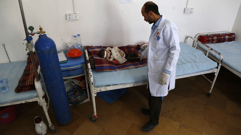 The country's health system has all but collapsed since the war escalated in 2015