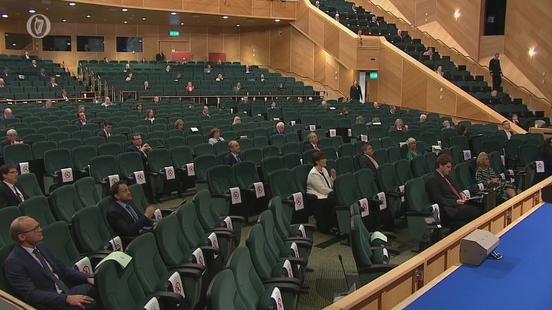 Dublin's Convention Centre has been holding Dáil sessions as Leinster was deemed unsuitable due to Covid-19 restrictions