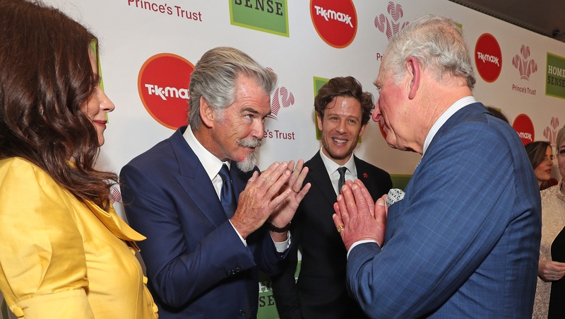 Pierce Brosnan meeting Prince Charles days before the British royal was diagnosed with Covid-19