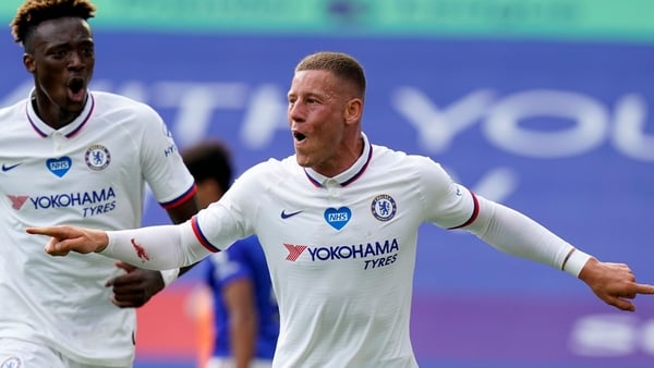 Barkley celebrates his second-half effort