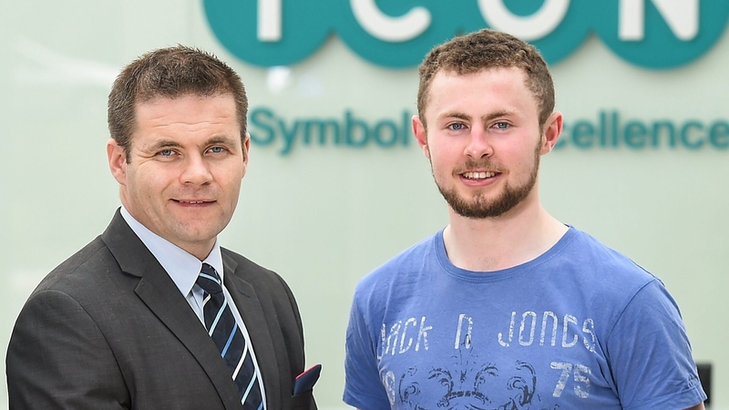 Dessie Farrell (l) will have to manage without McCaffrey in his first year as Dublin boss