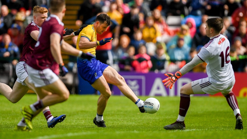 Diarmuid Murtagh scores a goal against Galway in last year's Connacht final