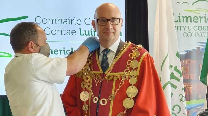 Councillor Michael Collins was elected by 31 votes to eight