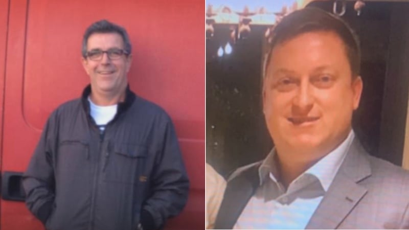 Stephen Fowler (L) and Peter Keating (R) were remanded in custody to appear again before the Special Criminal Court next week