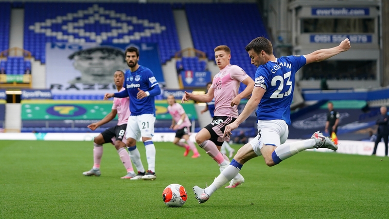 Seamus Coleman played the full game for the hosts