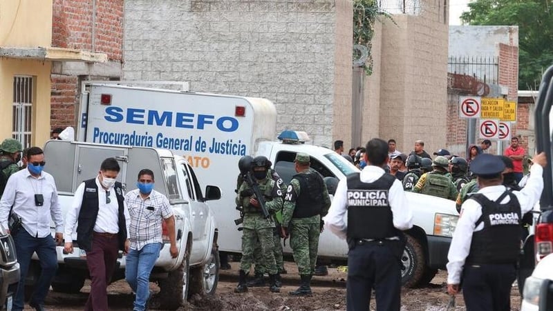 Seven people were also injured in the attack