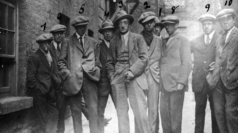 A photo claimed to be of the "Cairo gang" of British agents
