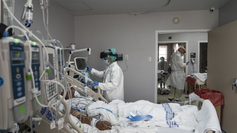 Hospitalisations for Covid-19 have risen across the US (file image)