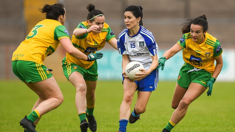 Therese Scott in action against Donegal
