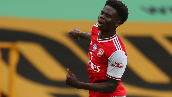 Arsenal's Bukayo Saka broke the deadlock