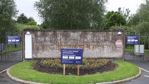 Bobby Storey's remains were cremated at Roselawn crematorium in Belfast