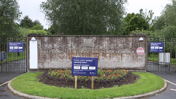Bobby Storey's remains were cremated at Roselawn crematorium in Belfast