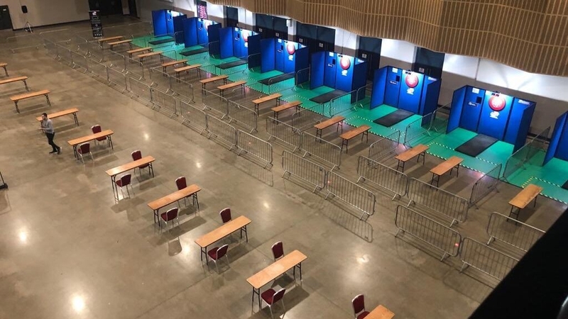 The Marshall Arena in Milton Keynes plays host to the Players Championships and the World Matchplay (Pic: PDC Twitter)