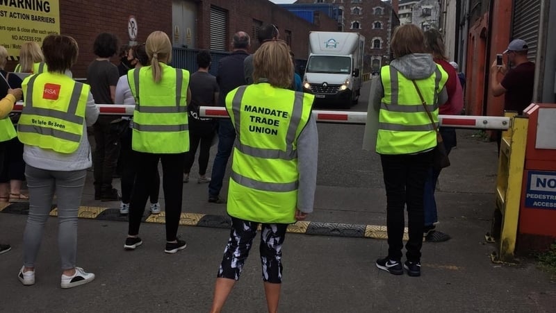 The trucks had been supposed to remove stock from the store in Cork city