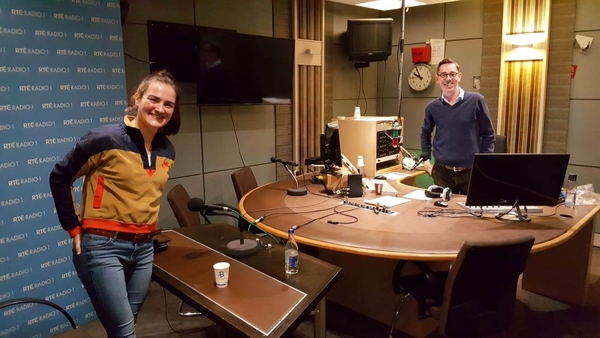 Kellie Harrington and Ryan Tubridy in RTÉ Radio 1.