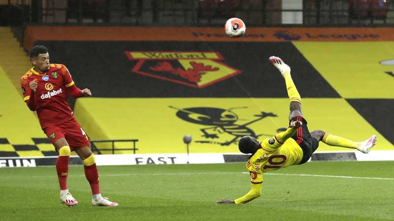 Danny Welbeck's bicycle kick gave Watford a crucial win and banged a further nail in Norwich's coffin