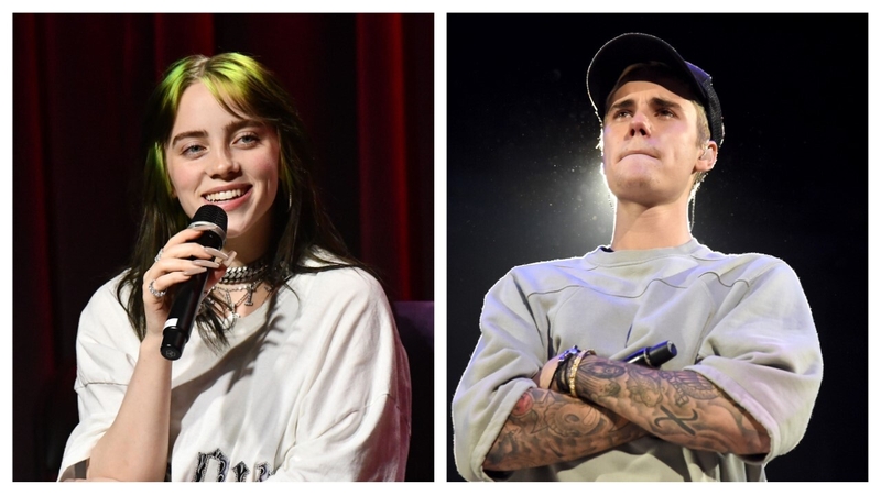 Billie Eilish and Justin Bieber
