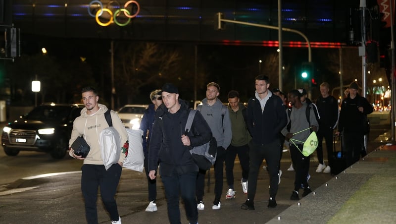 Melbourne based players in the A-League had a wasted trip to the airport on Tuesday