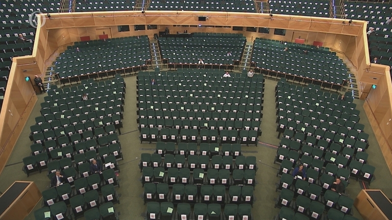 Sinn Fein TD Matt Carthy said he objected to Thursday's Dáil sitting moving back to the Convention Centre