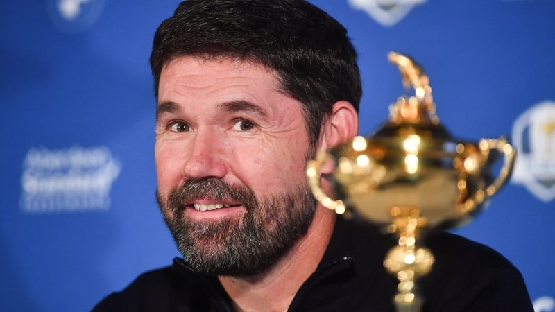 Europe's Ryder Cup captain Padraig Harrington