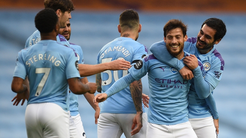 David Silva scored City's fourth goal on the night
