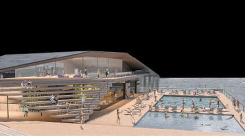 Artist's impression of the proposed sea pool