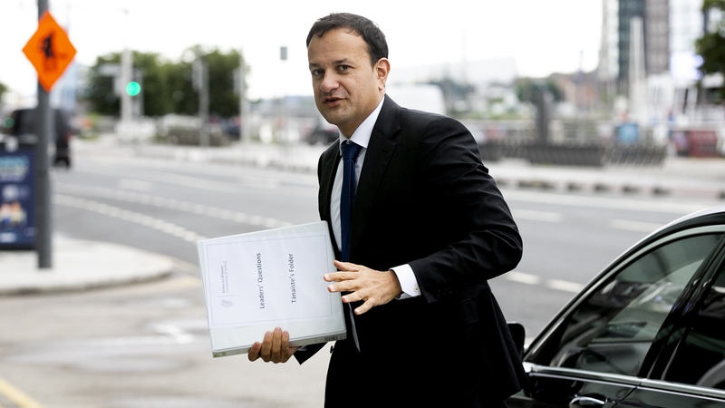 Tánaiste Leo Varadkar arrives for the sitting of the Dáil at the Convention Centre (Pic: Rolling News.ie)