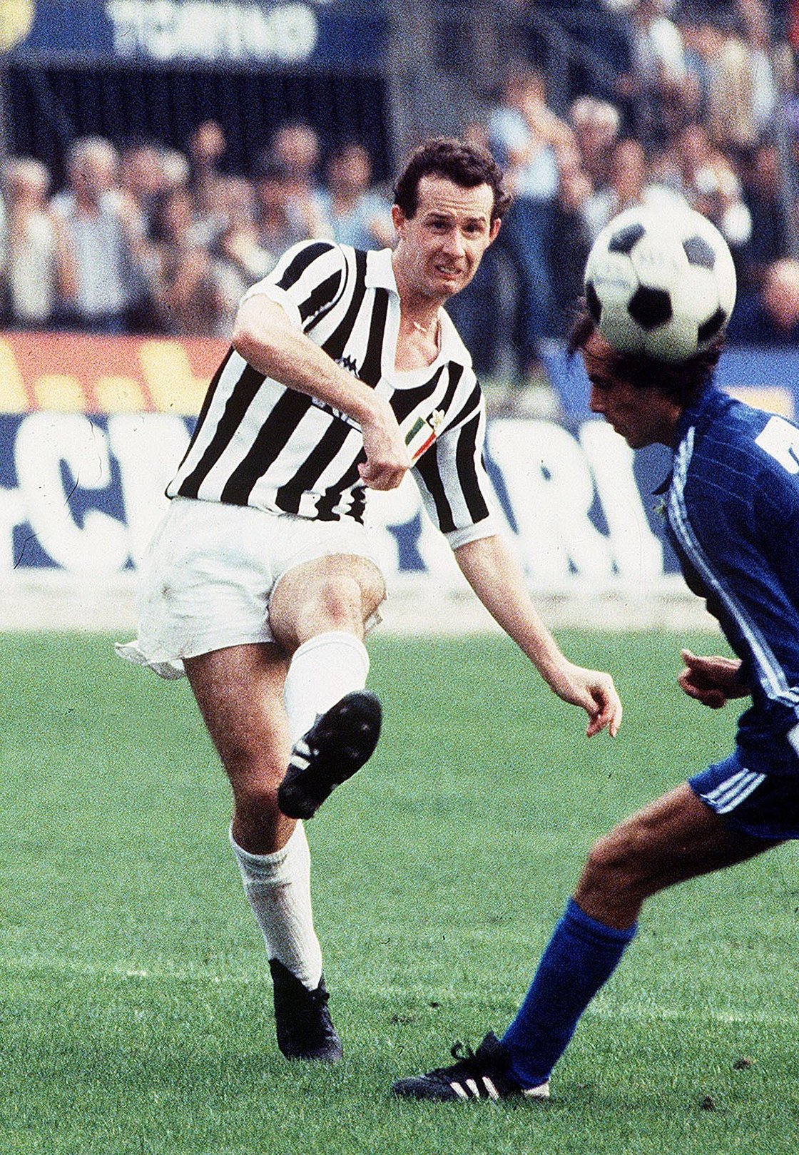 Liam Brady with Juventus in 1982