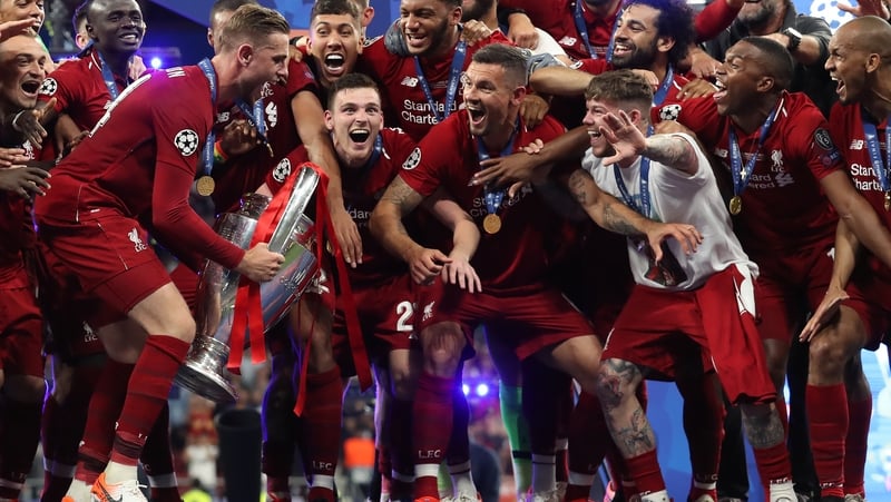 Jordan Henderson danced on the spot before lifting the Champions League trophy last year