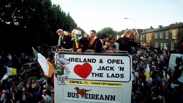 On the bus as it crawls its way through Dublin's packed streets