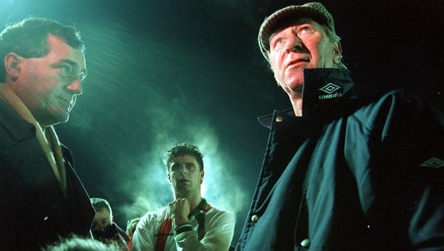 Speaking to RTÉ's Ger Canning after a 4-0 trouncing of Northern Ireland in late 1994 - Ireland started their Euro 96 campaign brilliantly before the wheels came off in '95 (Picture credit: Billy Stickland)