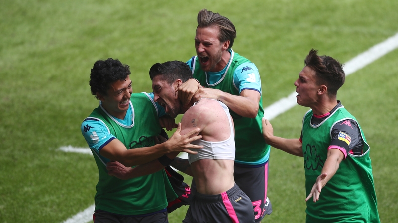 Hernandez celebrates his late winner