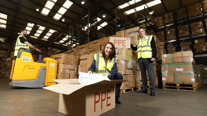 Marci Bonham, Managing Director Kingspan Insulated Panels and Sean Bresnan, HSE National Director of Procurement