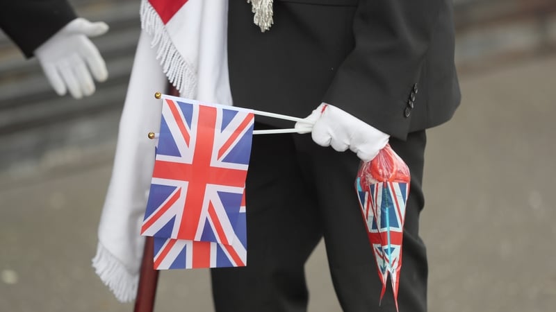 The small parades are taking place today as the 12th fell on a Sunday