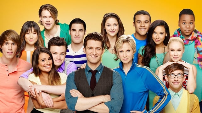 The Glee family: The cast in the Season Five of Glee.
