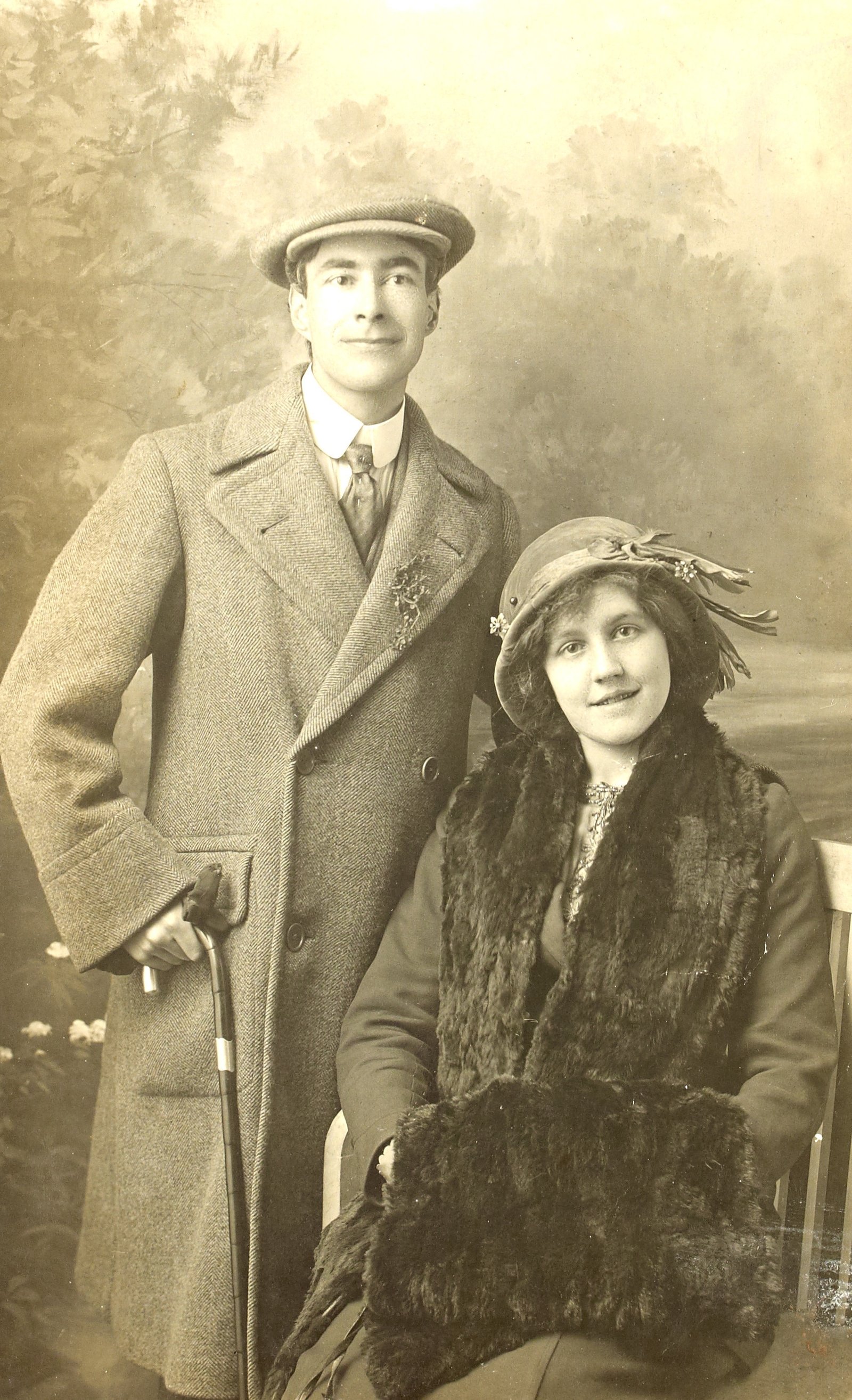 Piaras Béaslaí and his cousin Lily Mernin. A number of the photographs in the Hogan collection were also derived from the Beaslai papers.. Image courtesy of the National Library of Ireland