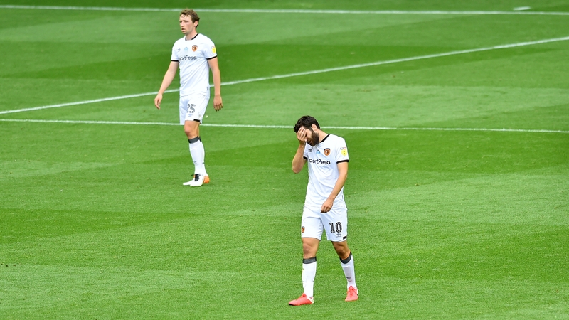 Hull City's Jon Toral reacts during the 8-0 hammering at the hands of Wigan