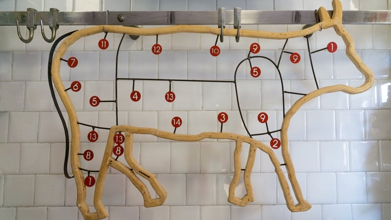 "The approximate number of butcher shops in Ireland fell from 1,300 in 2003 to 800 in 2019"