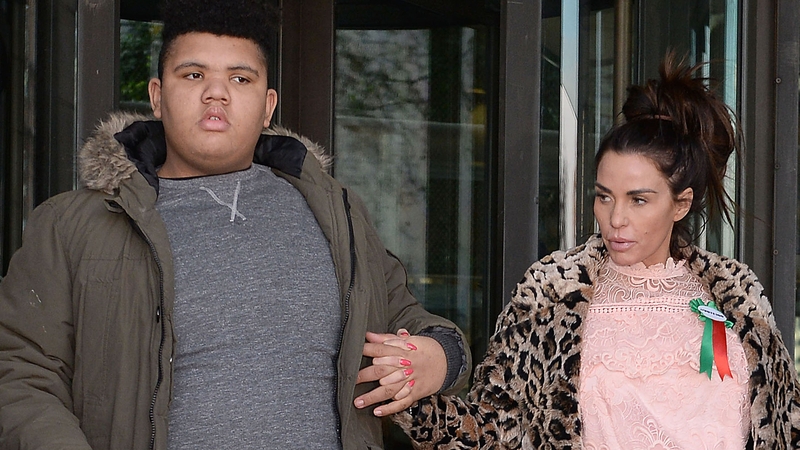 Harvey and Katie Price in a photograph from February 2018 Picture: Press Association